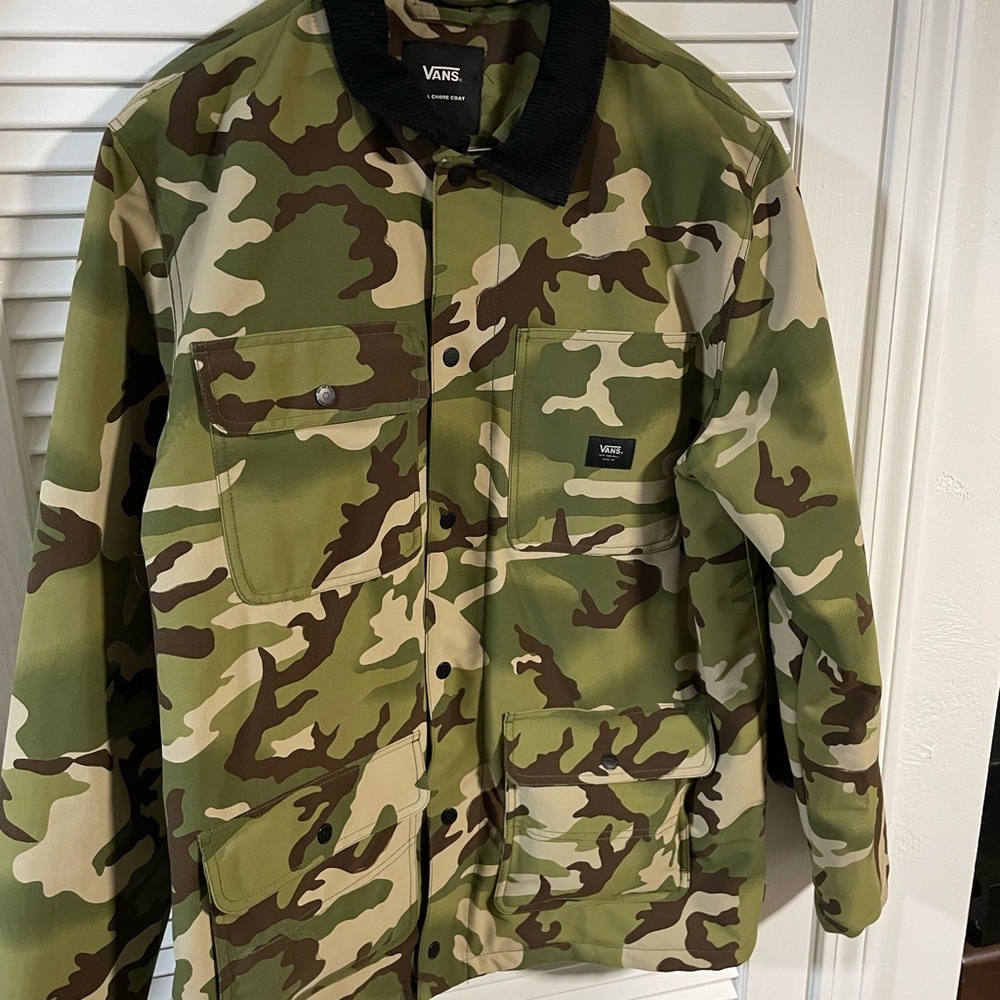 Vans Men's Green Camouflage Field Jacket